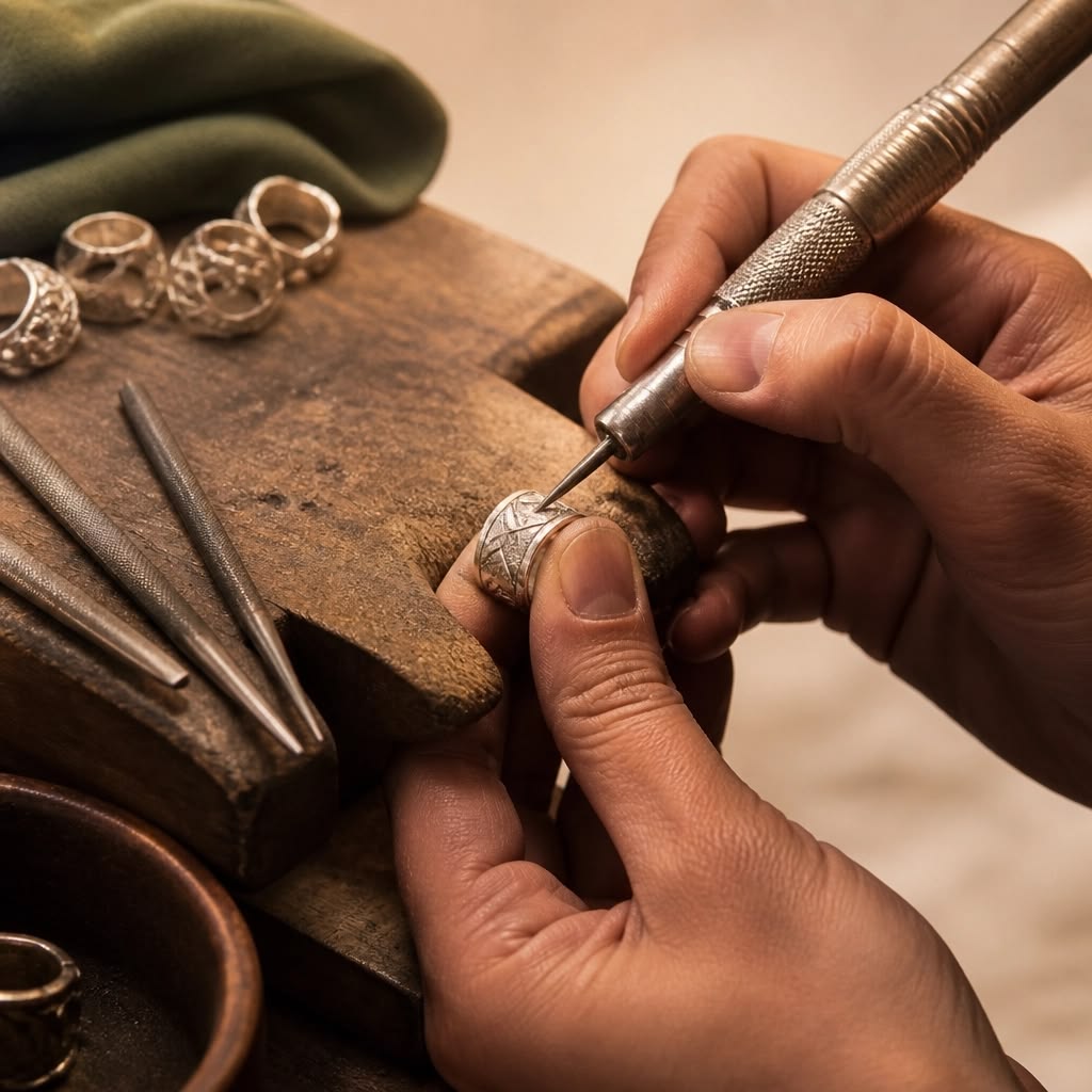 Balinese silver smithing and jewelry workshop